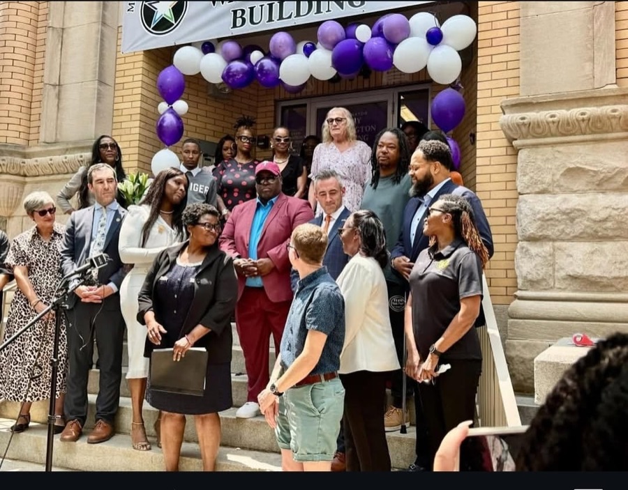 Nico Sanders at a community event